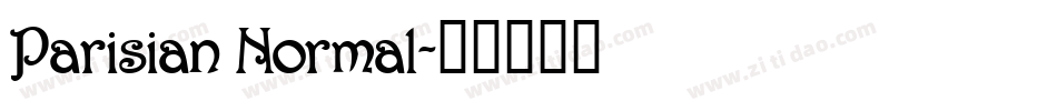 Parisian Normal字体转换